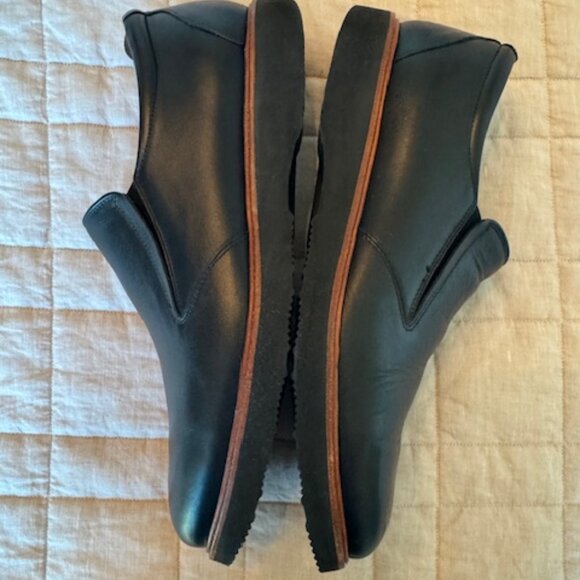 Samuel Hubbard Men’s Black Leather Slip-On Shoes – Size 12 – Made in Portugal main image 5